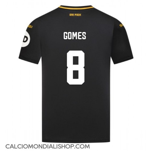 Maglie da calcio Wolves Joao Gomes #8 Seconda Maglia 2024-25 Manica Corta